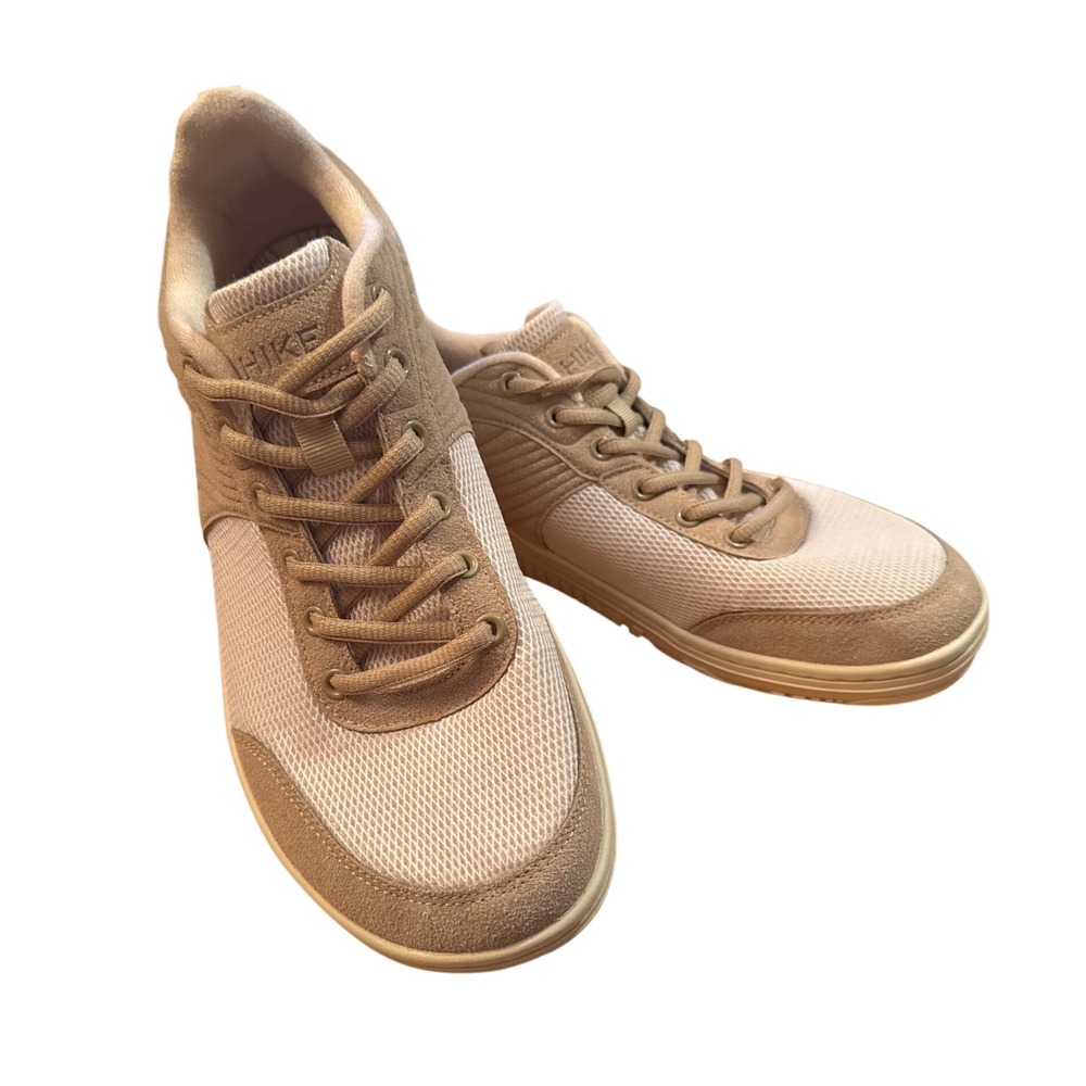 Hike Footwear Barefoot Sneakers Mens Tan Beige Minimalist Wide Toe Box Shoes
